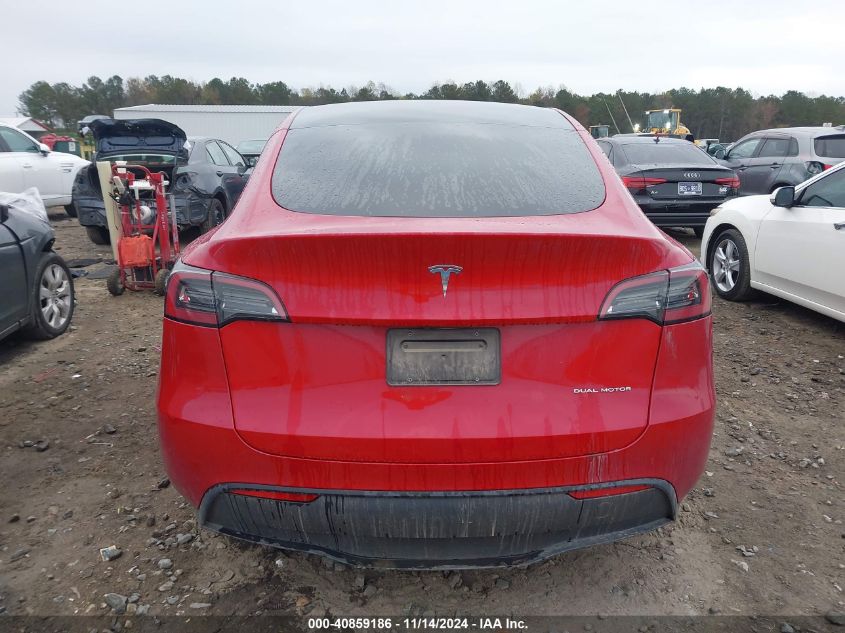 2023 Tesla Model Y Awd/Long Range Dual Motor All-Wheel Drive VIN: 7SAYGDEEXPF685584 Lot: 40859186