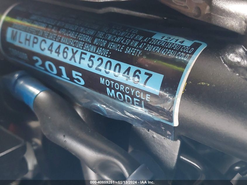 2015 HONDA CBR500 R - MLHPC446XF5200467