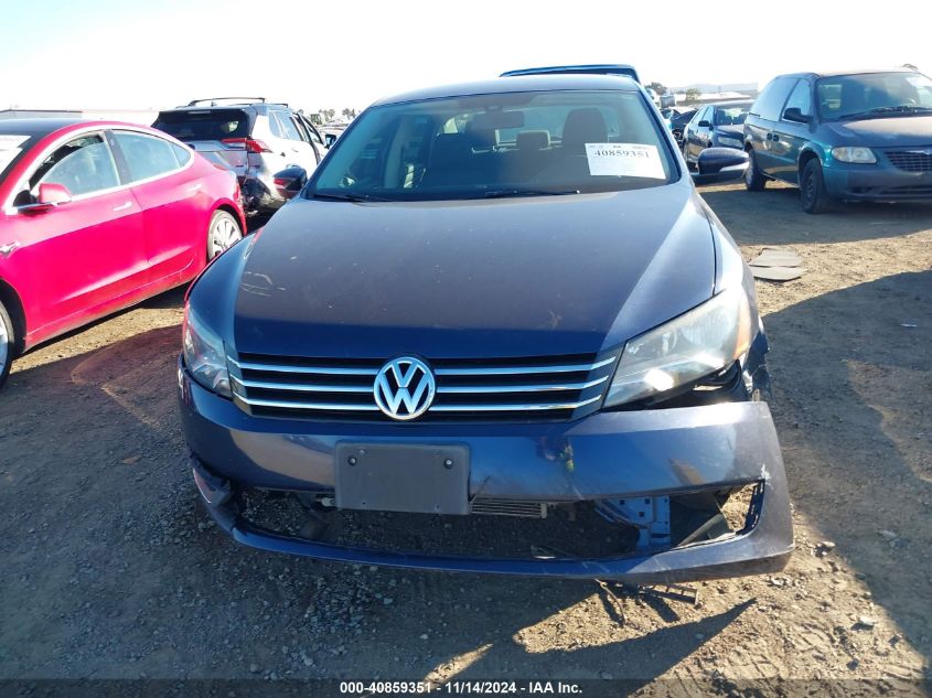 2013 Volkswagen Passat 2.5L S VIN: 1VWAP7A32DC102810 Lot: 40859351