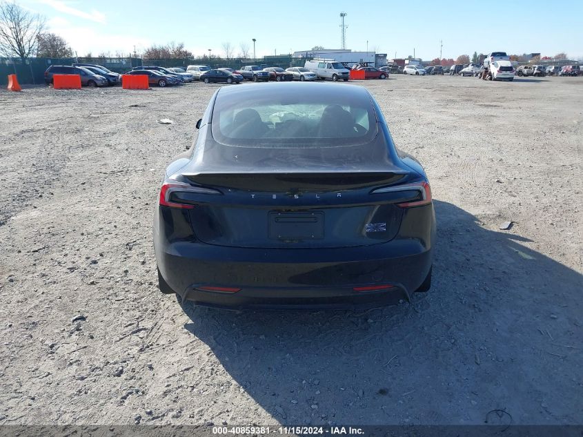 2024 Tesla Model 3 Performance All-Wheel Drive VIN: 5YJ3E1ET5RF828356 Lot: 40859381