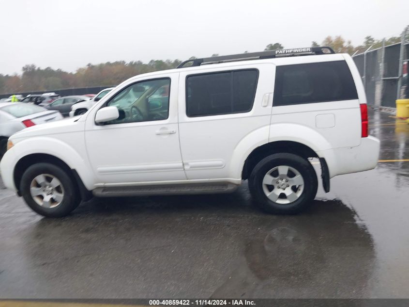 2007 Nissan Pathfinder Se VIN: 5N1AR18W97C606085 Lot: 40859422