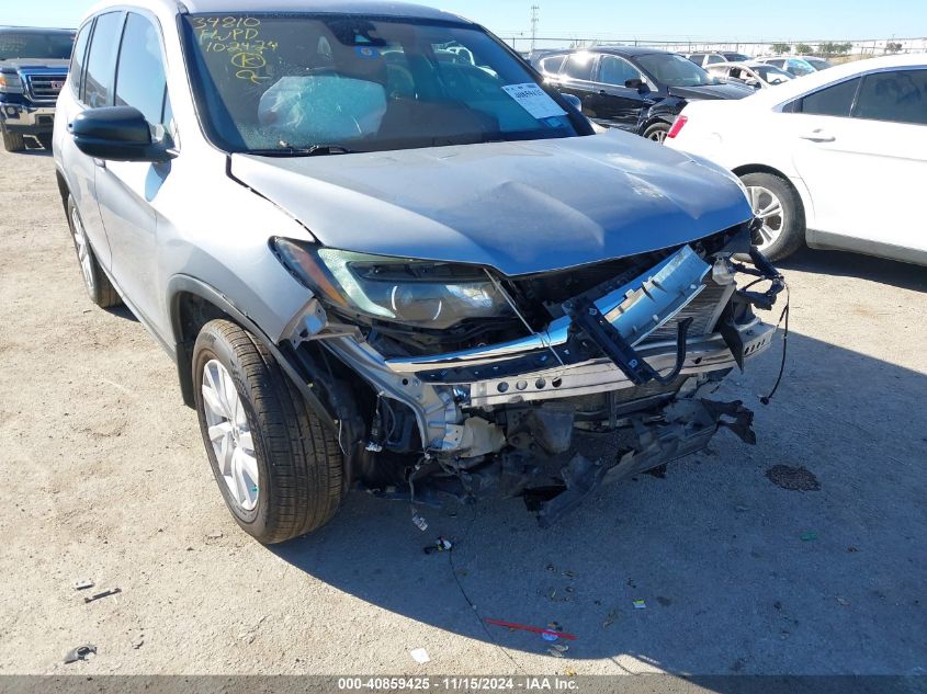 2019 Honda Pilot Lx VIN: 5FNYF5H14KB029906 Lot: 40859425