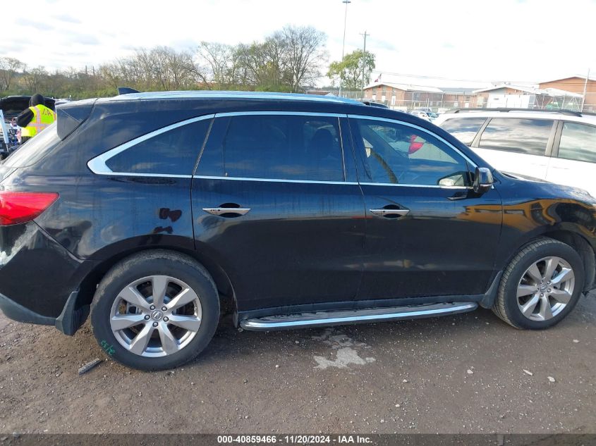 2014 Acura Mdx Advance Pkg W/Entertainment Pkg VIN: 5FRYD4H85EB037562 Lot: 40859466