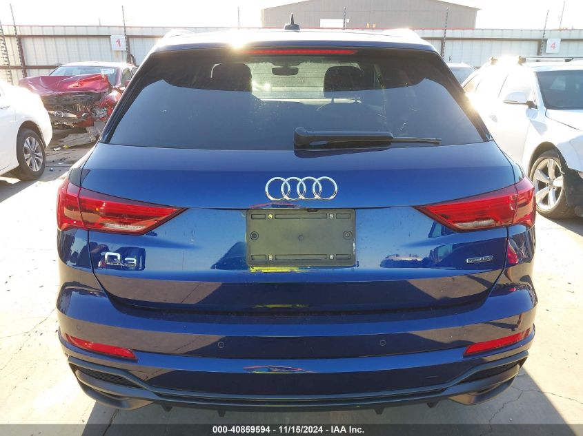 2022 Audi Q3 Premium 45 Tfsi S Line Quattro Tiptronic VIN: WA1DECF33N1086938 Lot: 40859594