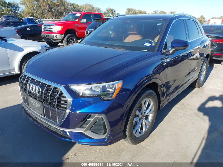 2022 Audi Q3 Premium 45 Tfsi S Line Quattro Tiptronic VIN: WA1DECF33N1086938 Lot: 40859594