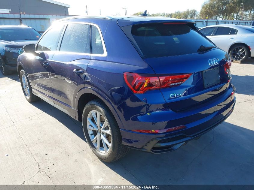 2022 Audi Q3 Premium 45 Tfsi S Line Quattro Tiptronic VIN: WA1DECF33N1086938 Lot: 40859594