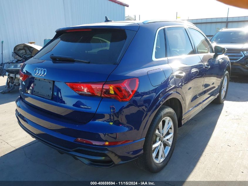 2022 Audi Q3 Premium 45 Tfsi S Line Quattro Tiptronic VIN: WA1DECF33N1086938 Lot: 40859594