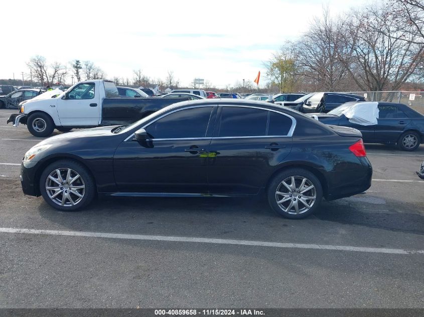 2012 Infiniti G37X VIN: JN1CV6AR0CM974625 Lot: 40859658