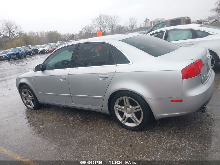 2006 Audi A4 3.2 VIN: WAUDH78E96A192408 Lot: 40859785