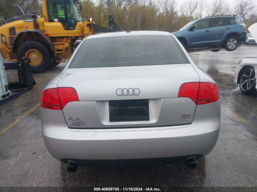 2006 Audi A4 3.2 VIN: WAUDH78E96A192408 Lot: 40859785