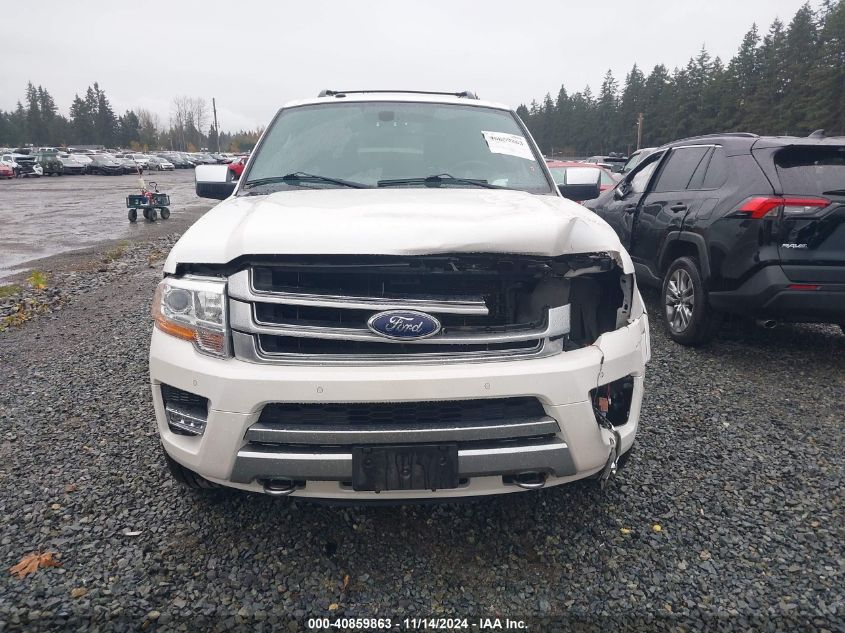 2016 Ford Expedition Platinum VIN: 1FMJU1MT2GEF52207 Lot: 40859863