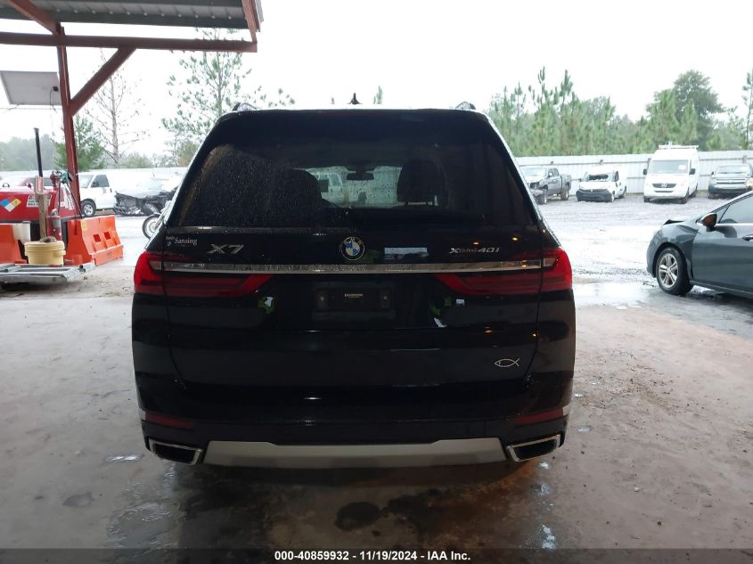 2022 BMW X7 xDrive40I VIN: 5UXCW2C05N9N04631 Lot: 40859932