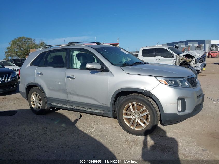 2014 Kia Sorento Lx VIN: 5XYKTDA6XEG518385 Lot: 40859955