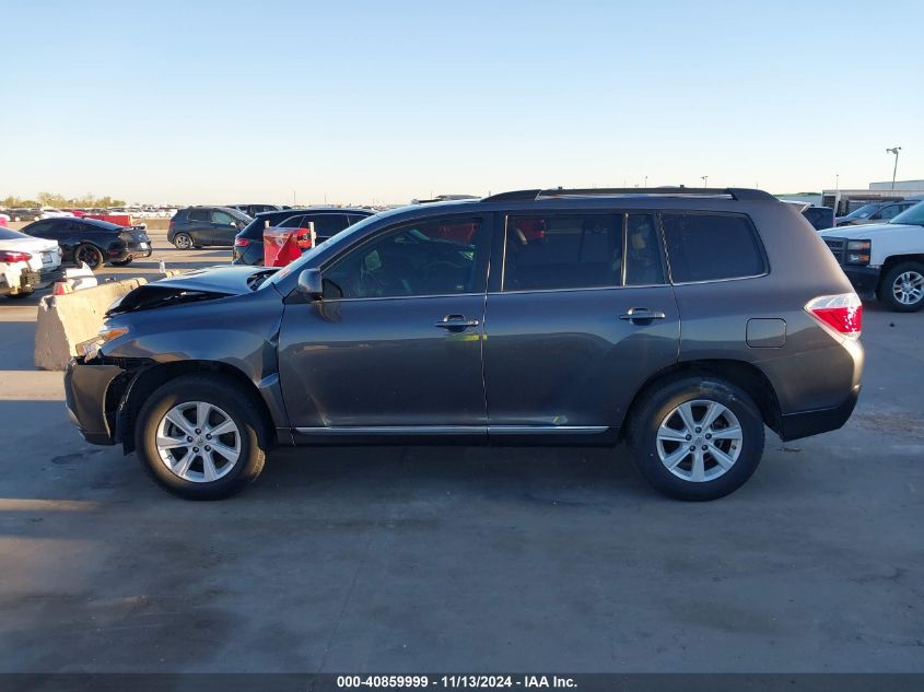 2013 Toyota Highlander Se V6 VIN: 5TDZK3EH0DS102970 Lot: 40859999