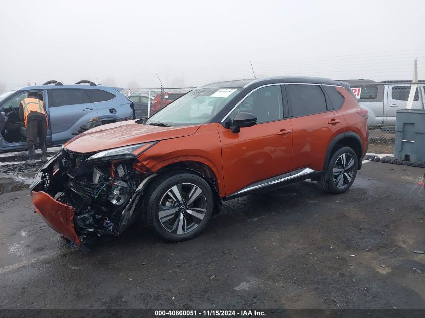 2022 Nissan Rogue Sl Fwd VIN: JN8BT3CA2NW042426 Lot: 40860051