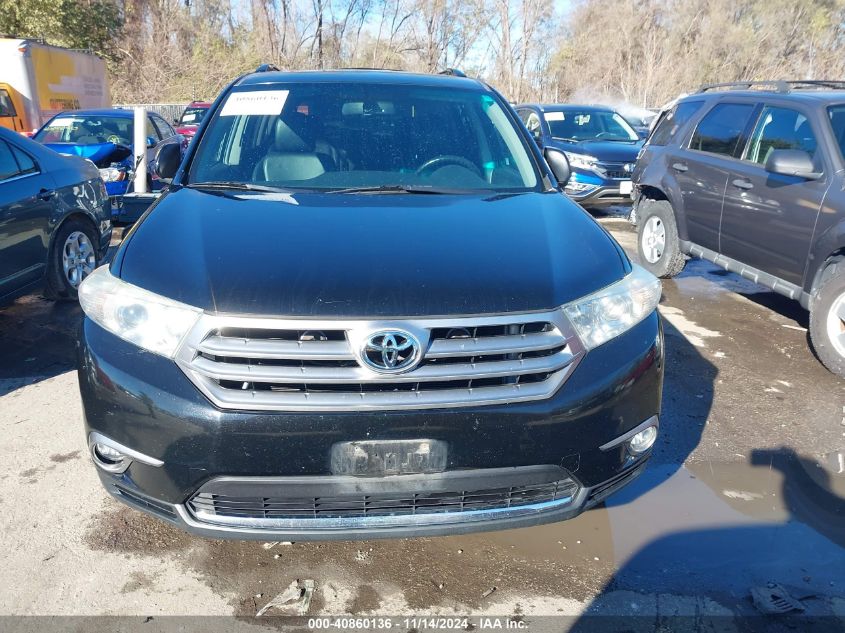 2013 Toyota Highlander Plus/Se VIN: 5TDBK3EH8DS191480 Lot: 40860136