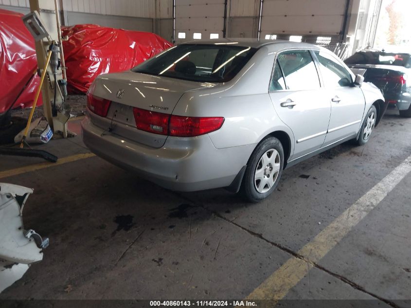 2005 Honda Accord 2.4 Lx VIN: 1HGCM56455A164615 Lot: 40860143