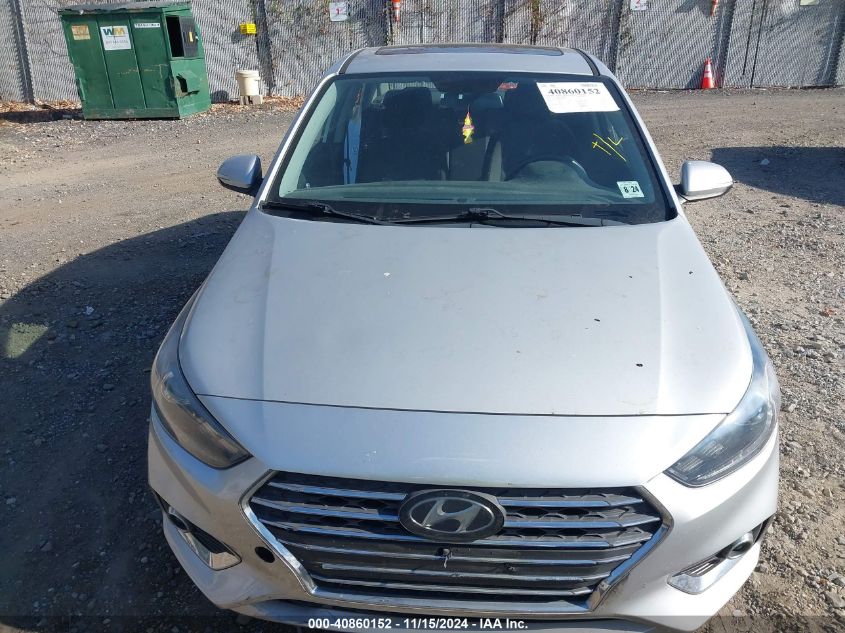 2019 Hyundai Accent Limited VIN: 3KPC34A36KE059651 Lot: 40860152