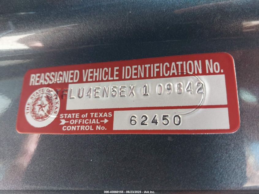 2014 Toyota Tacoma Double Cab VIN: 5TFLU4EN5EX109842 Lot: 40860155