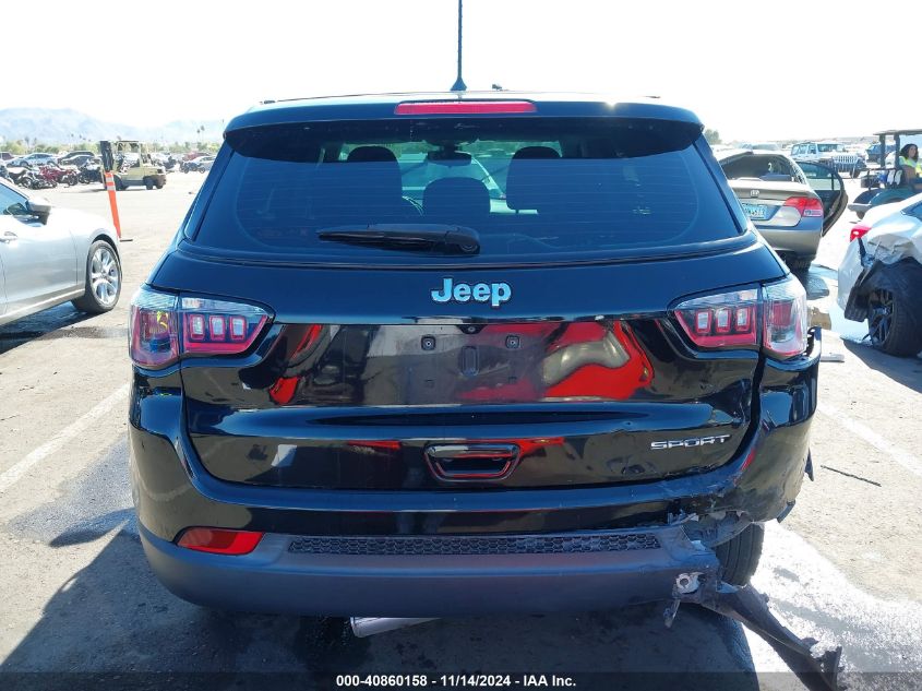 2018 Jeep Compass Sport Fwd VIN: 3C4NJCAB3JT368651 Lot: 40860158