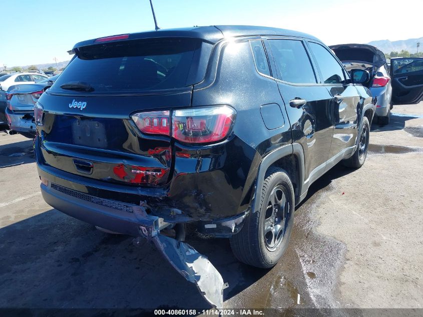 2018 Jeep Compass Sport Fwd VIN: 3C4NJCAB3JT368651 Lot: 40860158