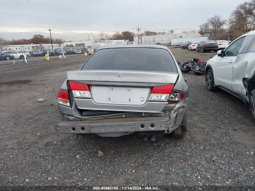 2000 Infiniti G20 Luxury/Touring VIN: JNKCP11A9YT308461 Lot: 40860185