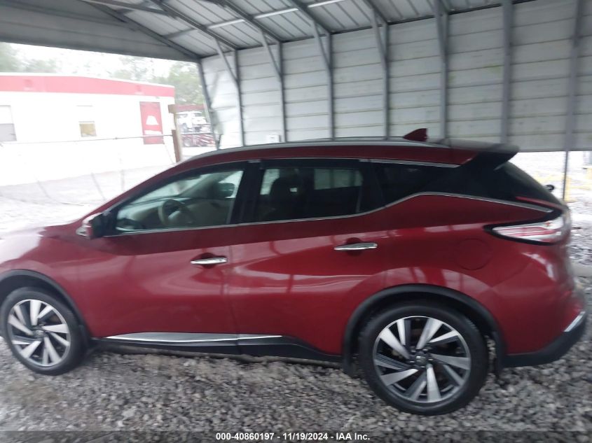 2018 Nissan Murano Platinum VIN: 5N1AZ2MG6JN161482 Lot: 40860197