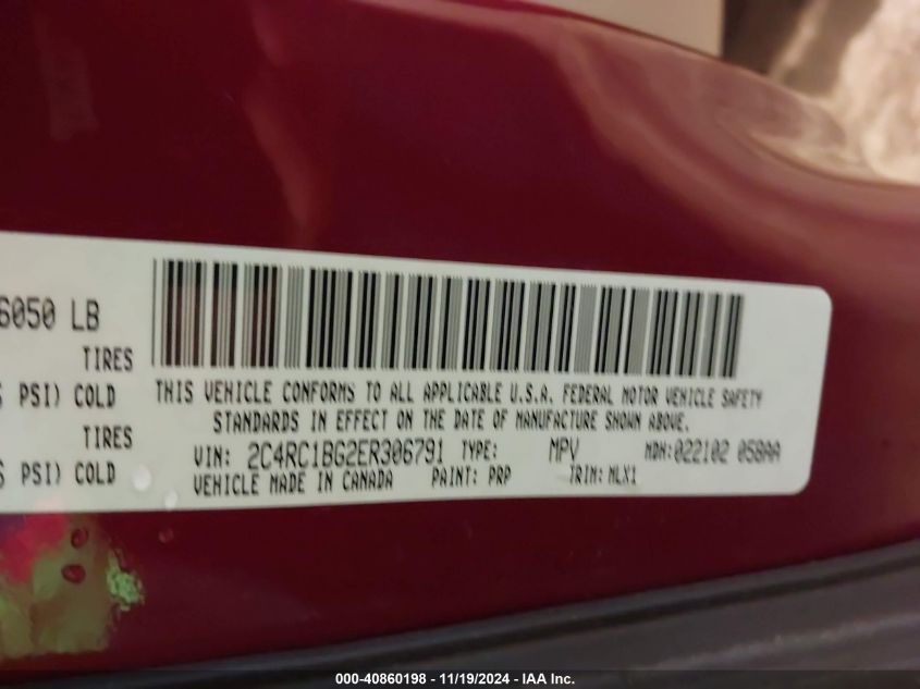 2014 CHRYSLER TOWN & COUNTRY TOURING - 2C4RC1BG2ER306791