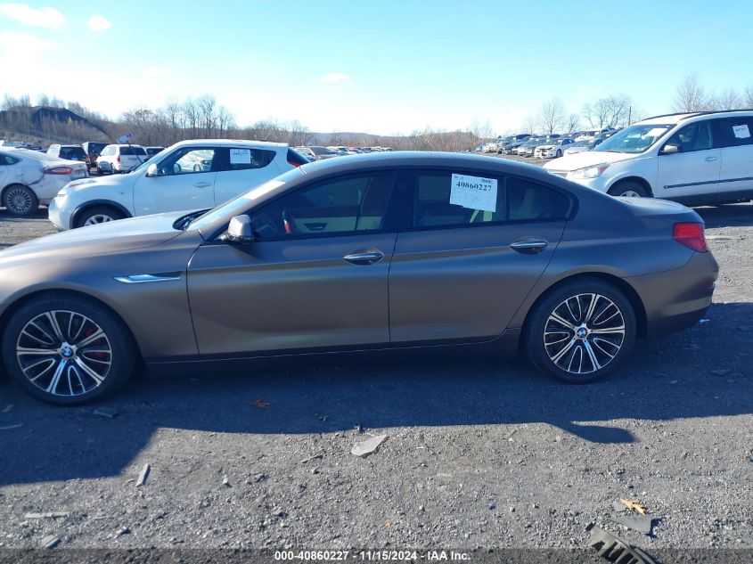 2013 BMW 640I Gran Coupe VIN: WBA6A0C51DDF14288 Lot: 40860227