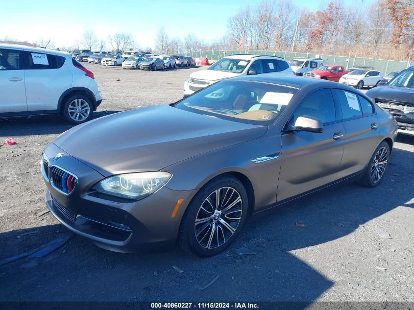 2013 BMW 640I Gran Coupe VIN: WBA6A0C51DDF14288 Lot: 40860227