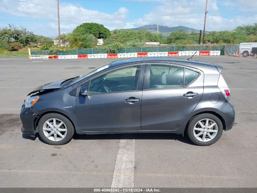 2014 Toyota Prius C Four/One/Three/Two VIN: JTDKDTB35E1061724 Lot: 40860243