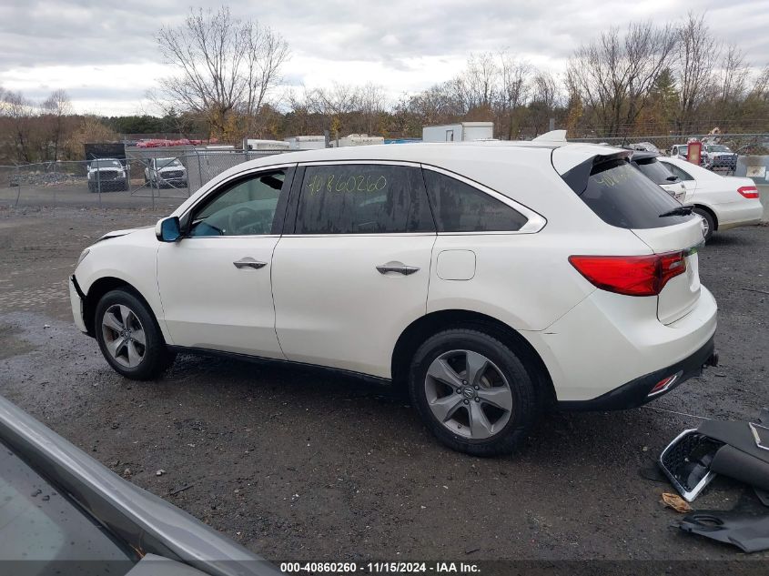 2014 Acura Mdx VIN: 5FRYD4H23EB013613 Lot: 40860260