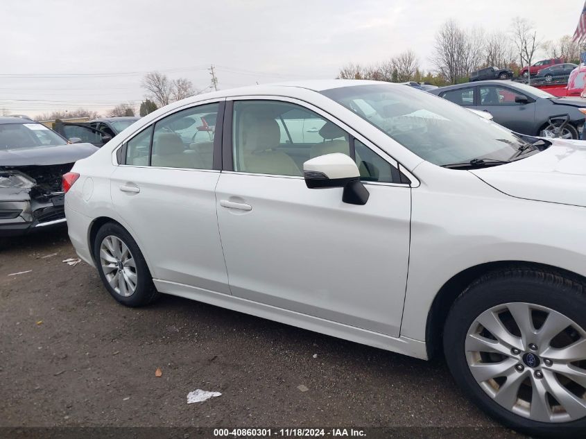 2017 Subaru Legacy 2.5I Premium VIN: 4S3BNAF65H3019519 Lot: 40860301