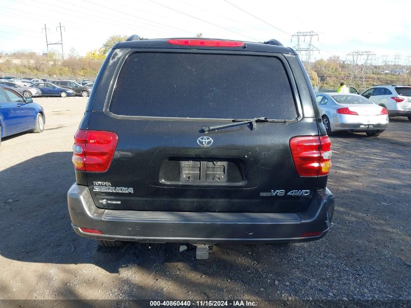 2003 Toyota Sequoia Sr5 V8 VIN: 5TDBT44A43S200701 Lot: 40860440