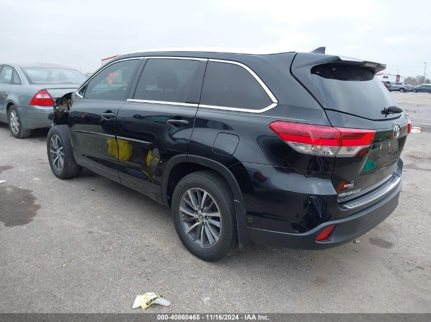 VIN 5TDJZRFH6JS551883 2018 Toyota Highlander, Xle no.3