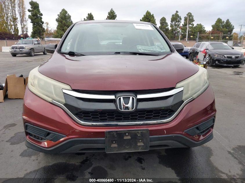 2015 Honda Cr-V Lx VIN: 2HKRM3H39FH538610 Lot: 40860480