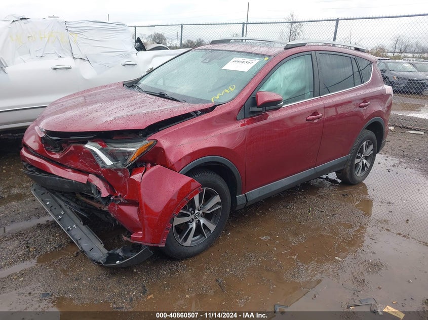 2018 TOYOTA RAV4 ADVENTURE/XLE VIN: 2T3WFREV8JW421155