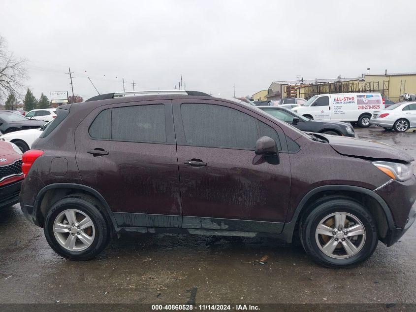 2021 Chevrolet Trax Awd Lt VIN: KL7CJPSB8MB357578 Lot: 40860528