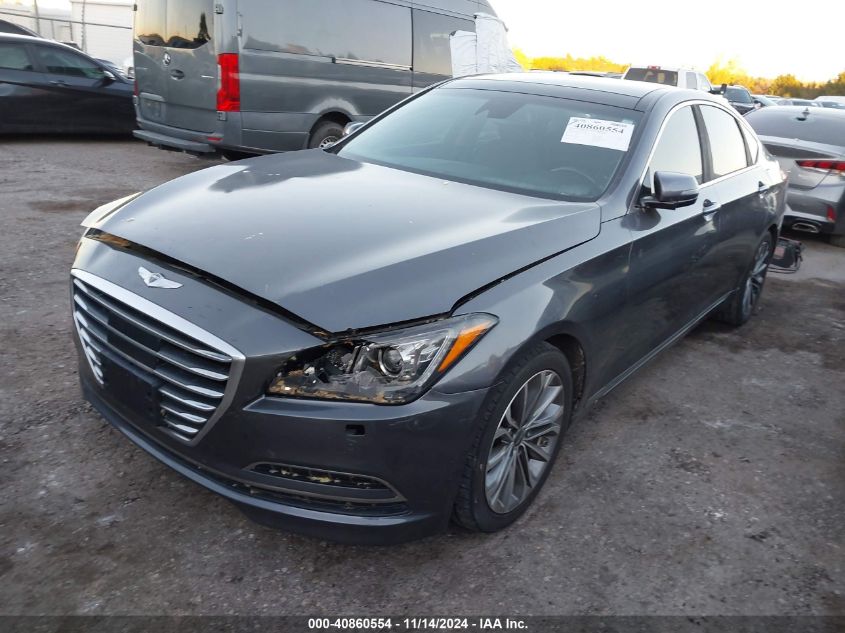 VIN KMHGN4JEXFU039810 2015 HYUNDAI GENESIS no.2