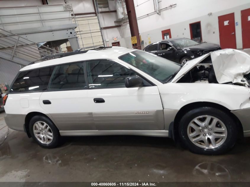 2000 Subaru Outback VIN: 4S3BH6658Y7669806 Lot: 40860605