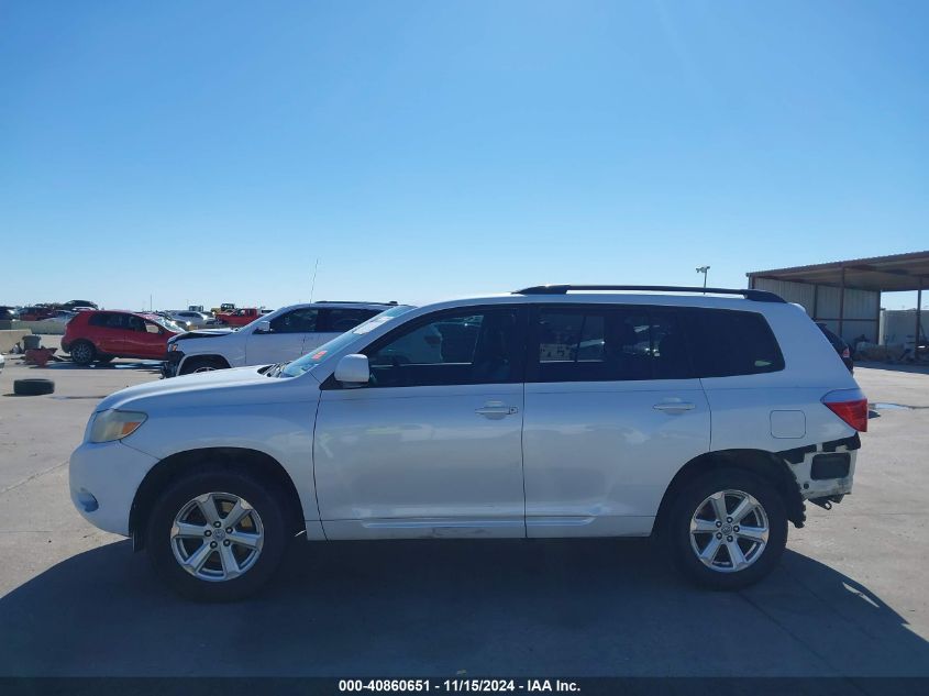 2009 Toyota Highlander VIN: JTEDS41AX92087140 Lot: 40860651