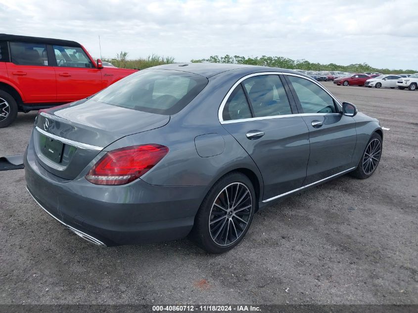 VIN W1KWF8DB3MR627317 2021 MERCEDES-BENZ C 300 no.4