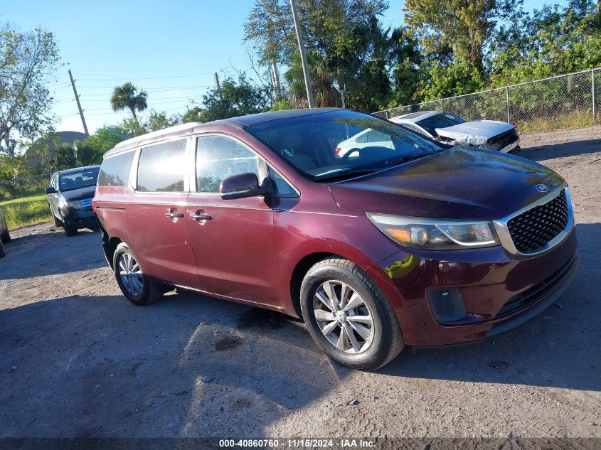 2015 Kia Sedona Lx VIN: KNDMB5C1XF6038452 Lot: 40860760