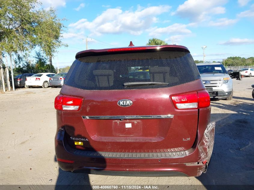 2015 Kia Sedona Lx VIN: KNDMB5C1XF6038452 Lot: 40860760