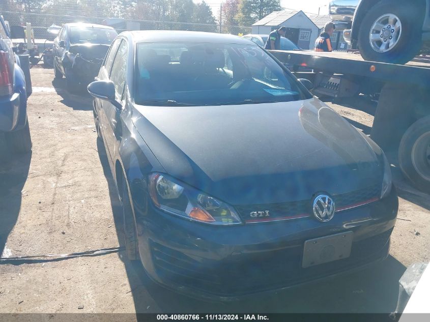 2015 VOLKSWAGEN GOLF GTI 2.0T SE 4-DOOR - 3VW5T7AUXFM001053