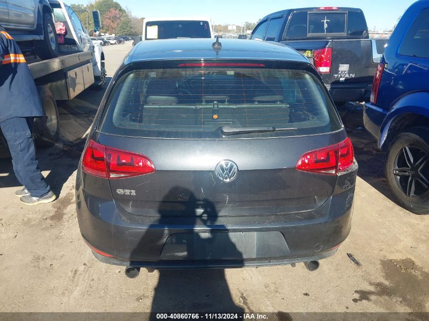 2015 VOLKSWAGEN GOLF GTI 2.0T SE 4-DOOR - 3VW5T7AUXFM001053