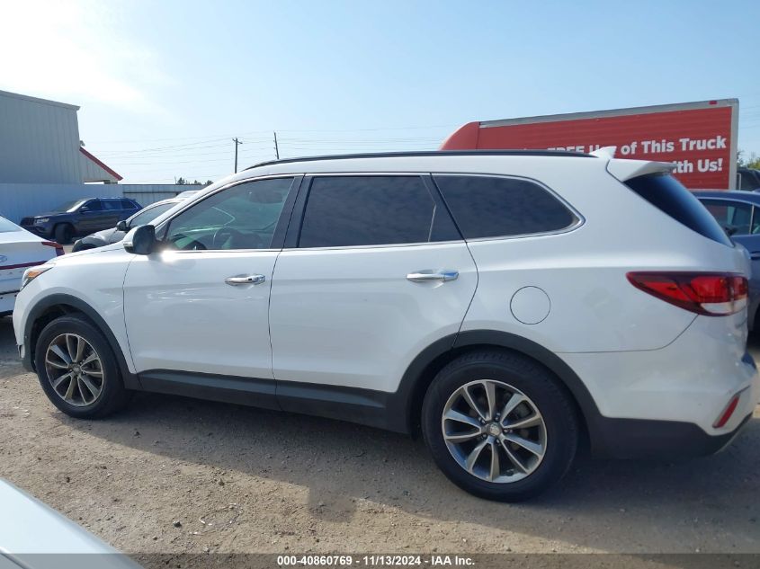 2017 Hyundai Santa Fe Se VIN: KM8SN4HF7HU241712 Lot: 40860769