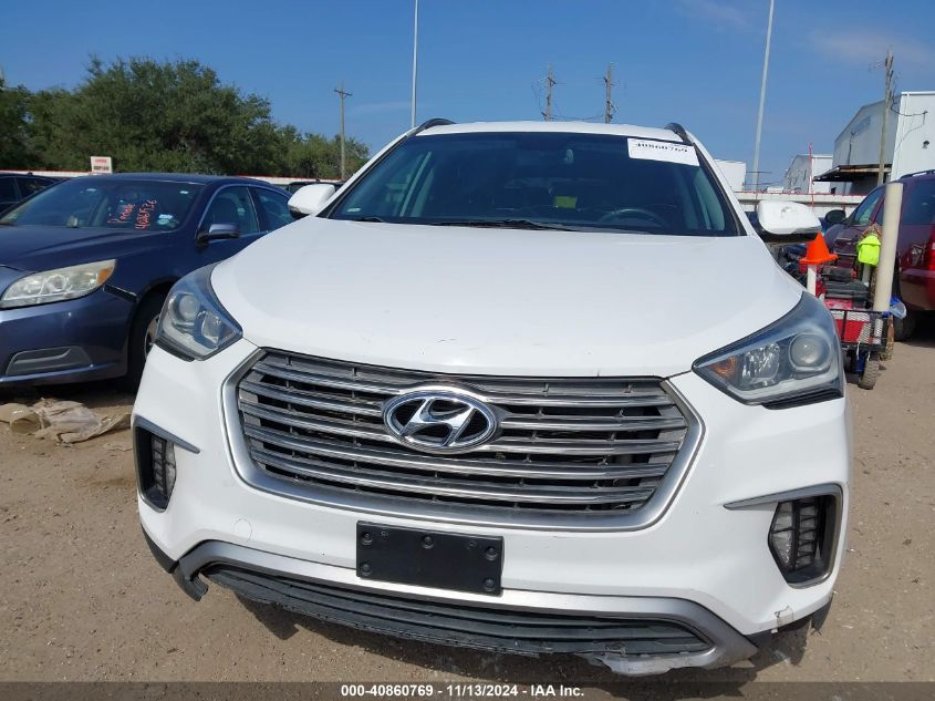 2017 Hyundai Santa Fe Se VIN: KM8SN4HF7HU241712 Lot: 40860769