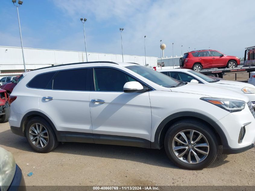 2017 Hyundai Santa Fe Se VIN: KM8SN4HF7HU241712 Lot: 40860769