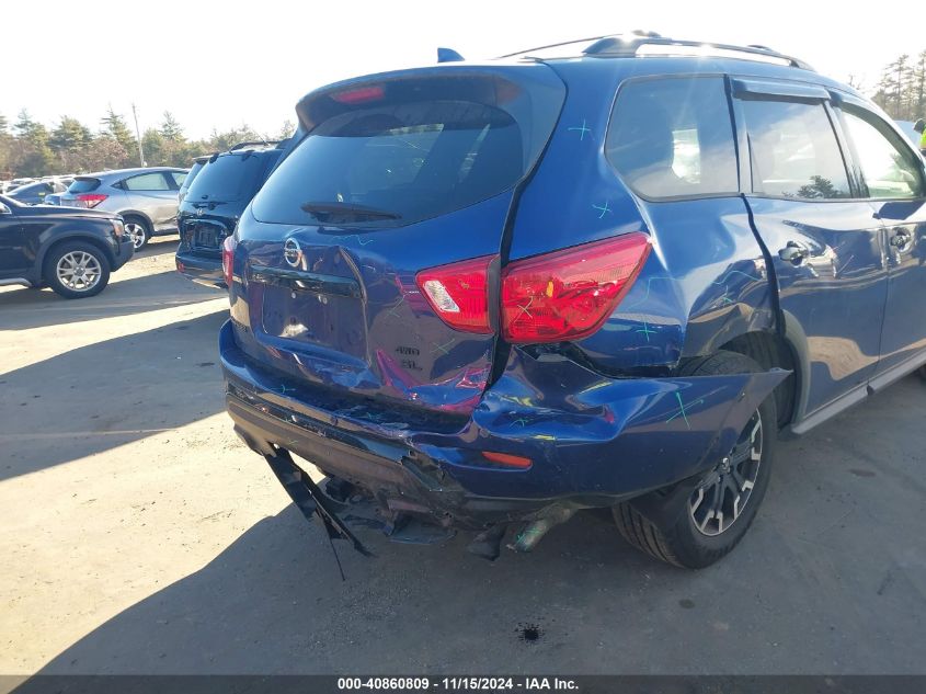 2019 Nissan Pathfinder Sl VIN: 5N1DR2MM5KC654814 Lot: 40860809